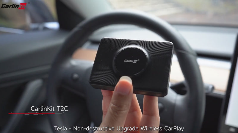 Load and play video in Gallery viewer, Carlinkit Wireless Apple Carplay Adapter For TESLA S/3/X/Y
