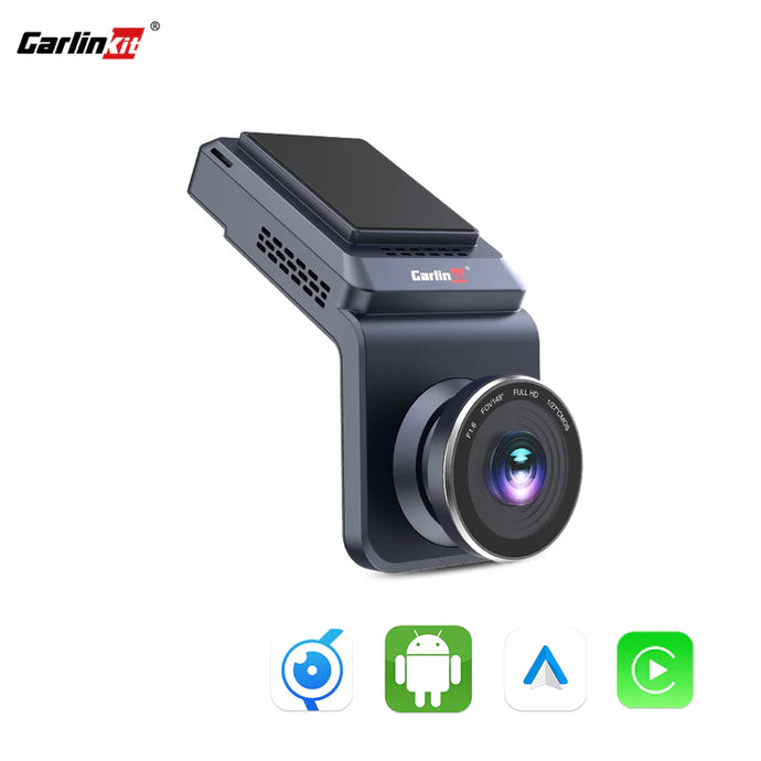 CarlinKit AI Box Dash Cam with Wireless CarPlay & Wireless Android Auto Adapter