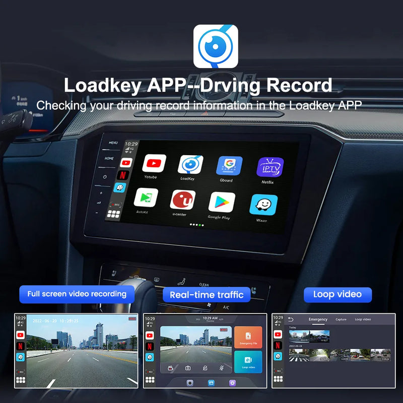 Load image into Gallery viewer, CarlinKit AI Box Dash Cam with Wireless CarPlay &amp; Wireless Android Auto Adapter
