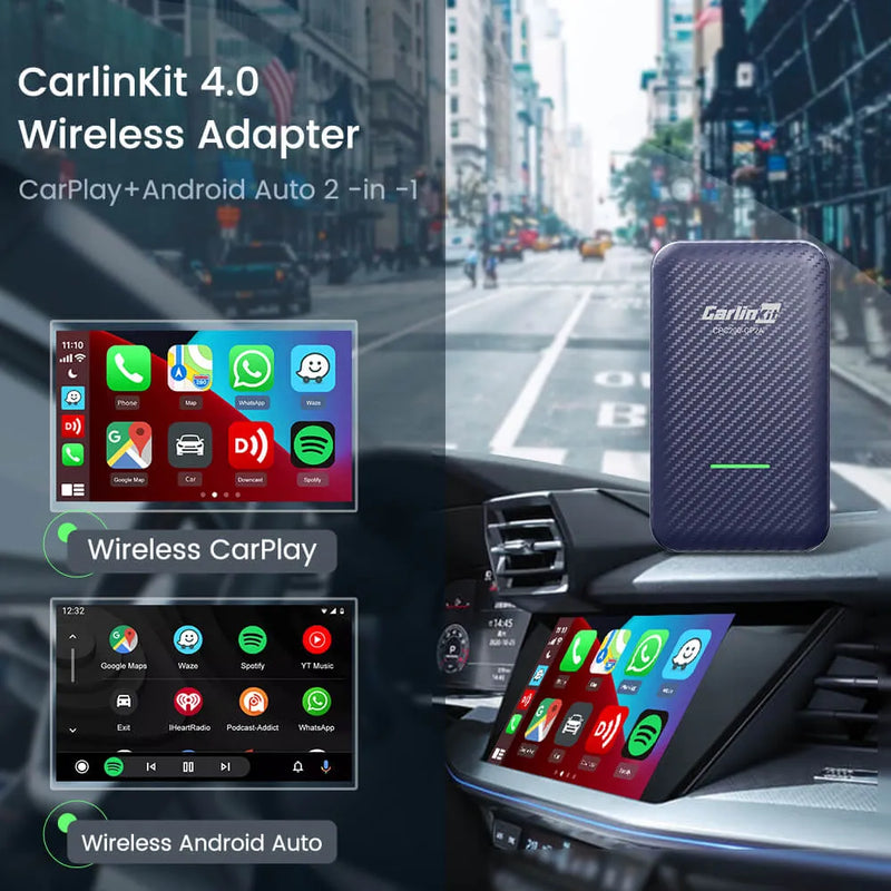 Load image into Gallery viewer, Carlinkit 4.0-CP2A 2 In 1 Adapter Wireless Carplay &amp; Wireless Android Auto
