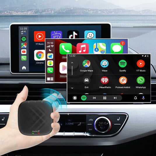 Carlinkit Ai Box-V3 Android 9.0 Wireless Apple Carplay & Android Auto Dongle