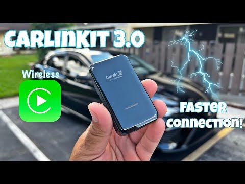 Load and play video in Gallery viewer, CarlinKit 3.0 U2W Plus Wireless Carplay Adapter Convert Wired to Wireless Carplay
